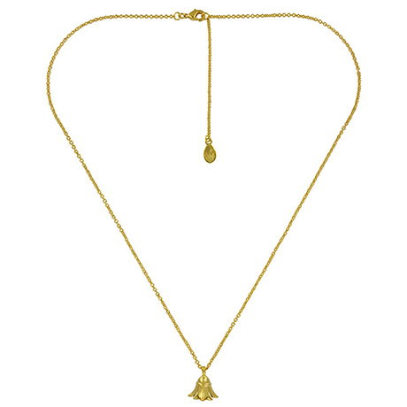 Roman-inspired necklace featuring a delicate lotus flower pendant. - Shop Now.