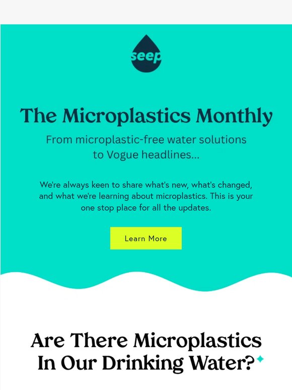 Your Microplastics Monthly is here 💚