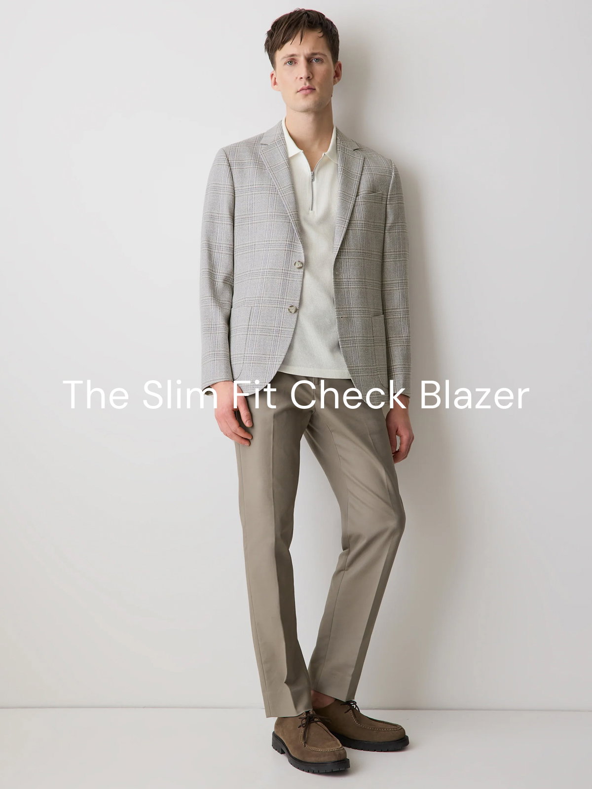 The Slim Fit Check Blazer