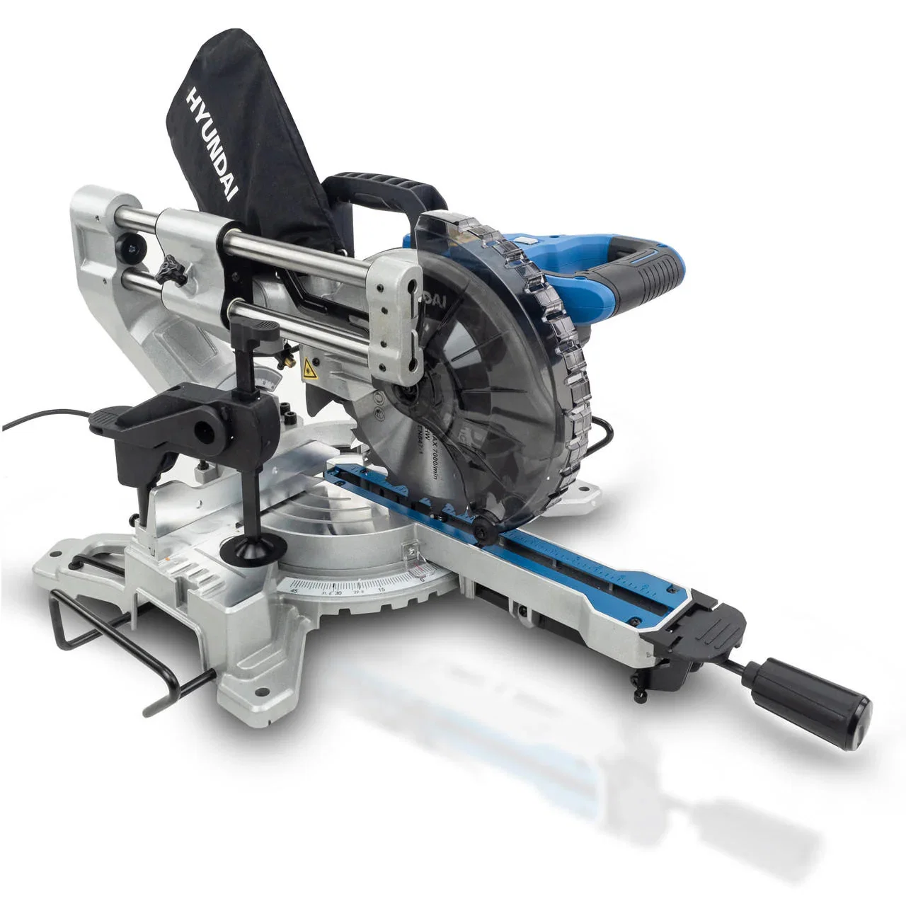 Image of Hyundai 1500W Electric Mitre Saw / Chop Saw with 210mm Blade, 230V | HYMS1500E