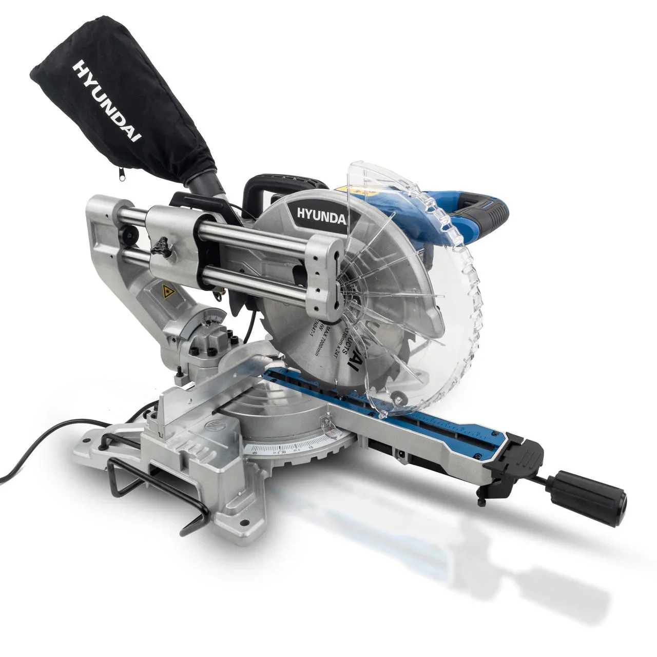 Image of Hyundai 2000W Electric Mitre Saw / Chop Saw with 255mm Blade, 230V | HYMS2000E
