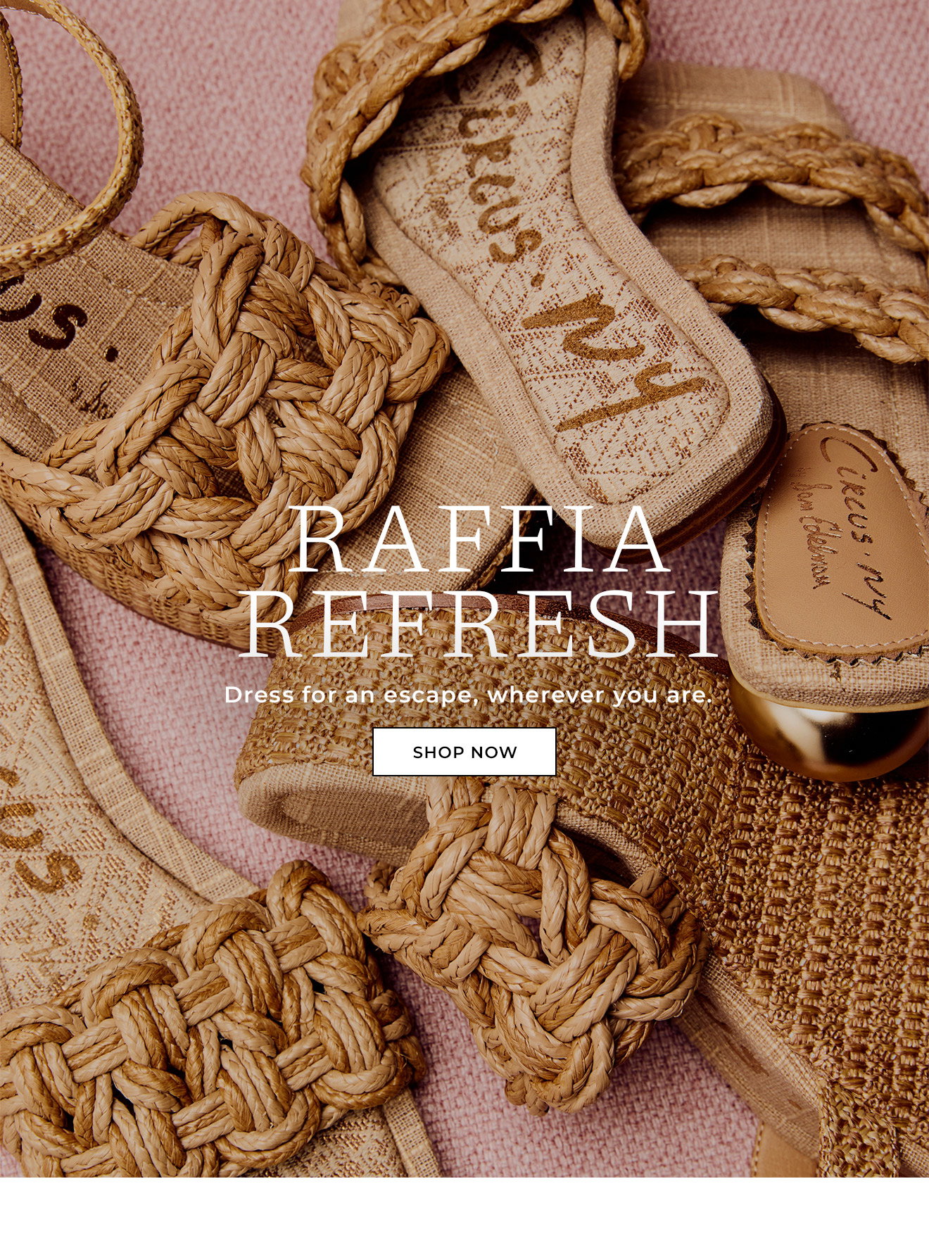 RAFFIA REFRESH | Dress for an escape, wherever you are. | Shop Now