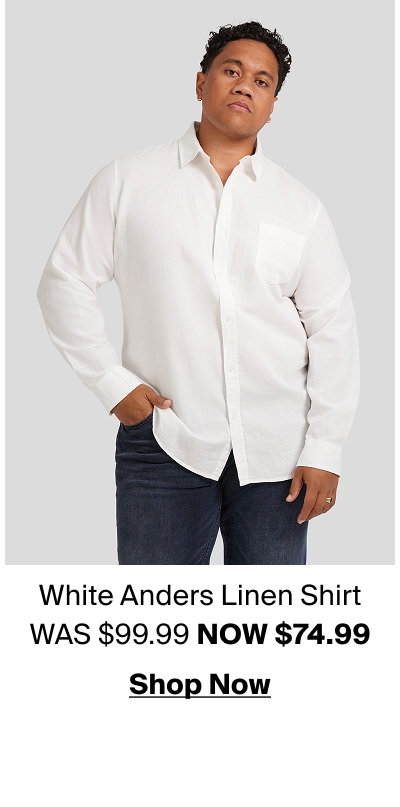 White Anders Linen Shirt