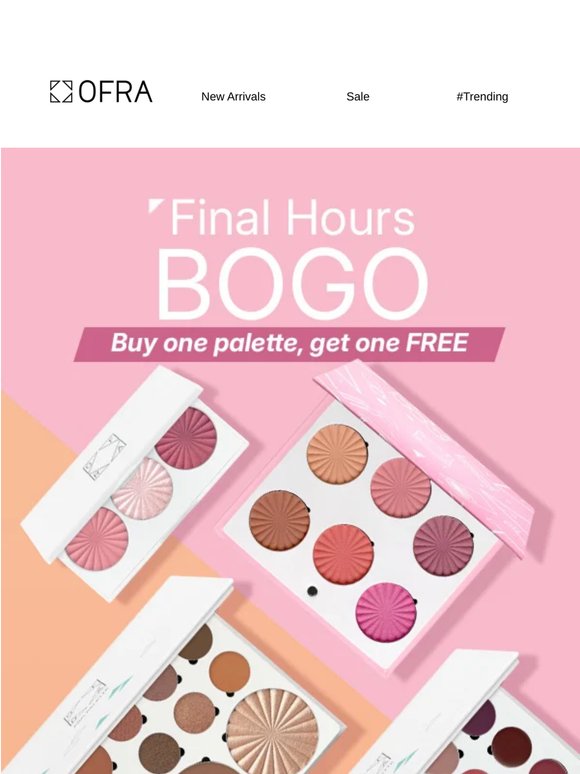 Final Hours - Buy 1, Get 1 FREE on ALL Palettes