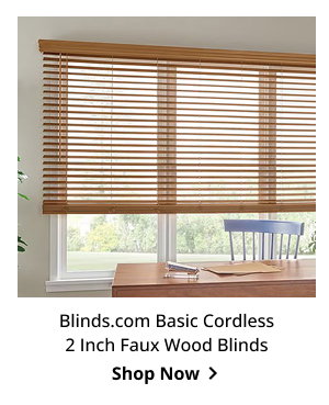 Blinds.com Basic Cordless 2 Inch Faux Wood Blinds | Shop Now >