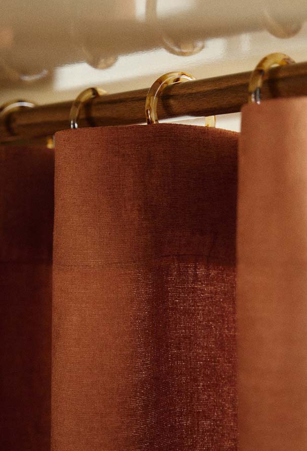 Rideaux cognac