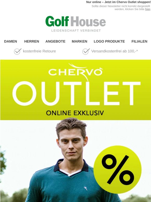 Chance auf große Angebote im Chervo Outlet!