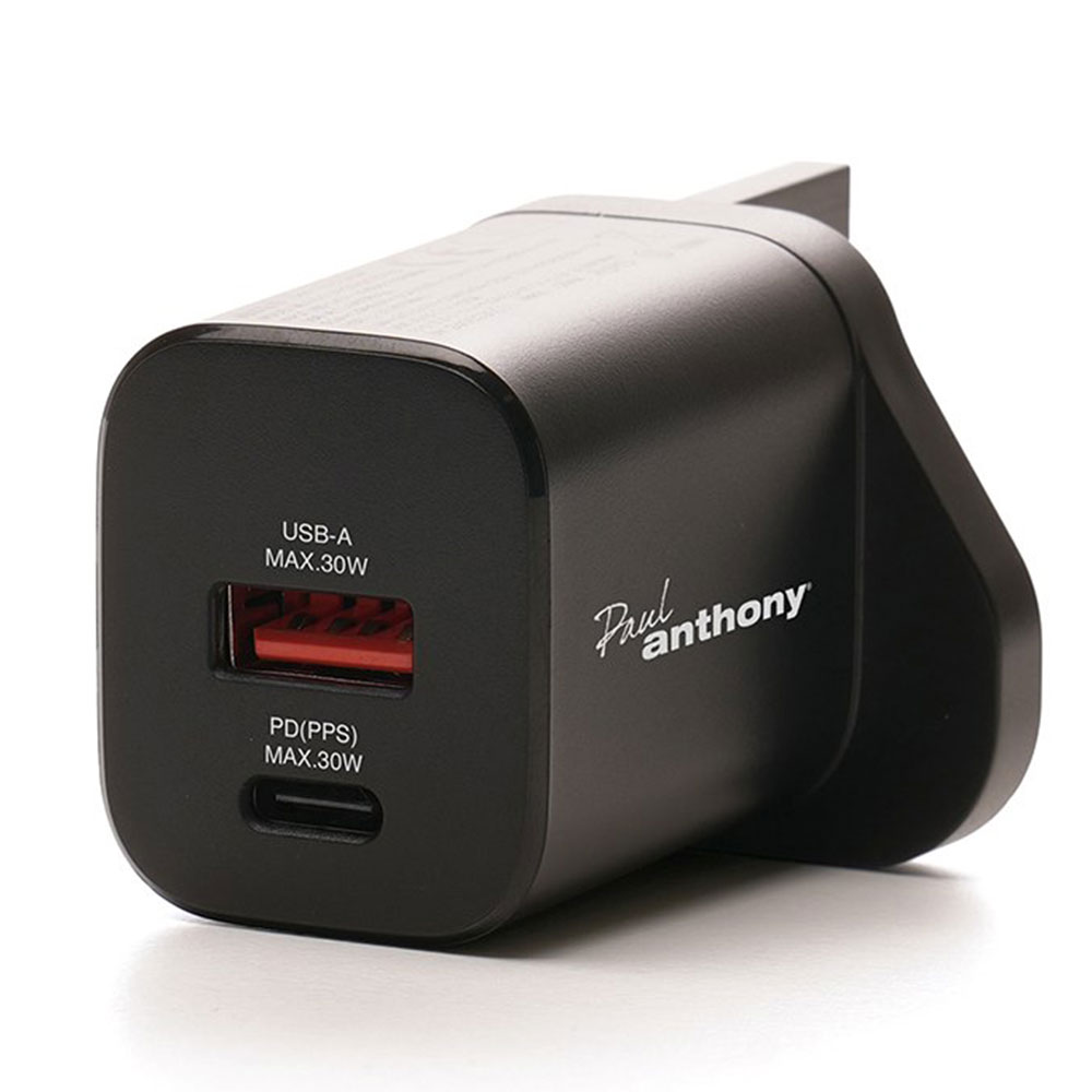 Paul Anthony USB-C + USB-A GaN PD30W Fast Charger - £10.99 delivered