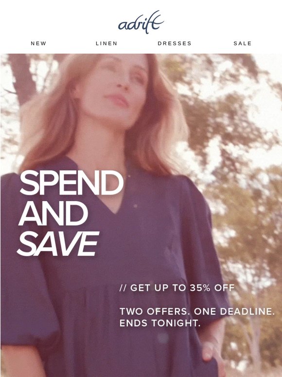 LAST CHANCE. 35% off ends TONIGHT. Don't miss this. 🌹