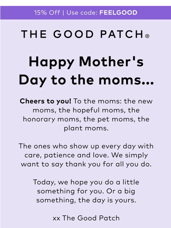 Cheers to the Moms...