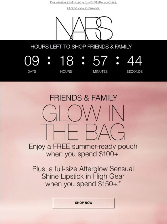 Swipe. Shine. Save. 25% off sitewide.