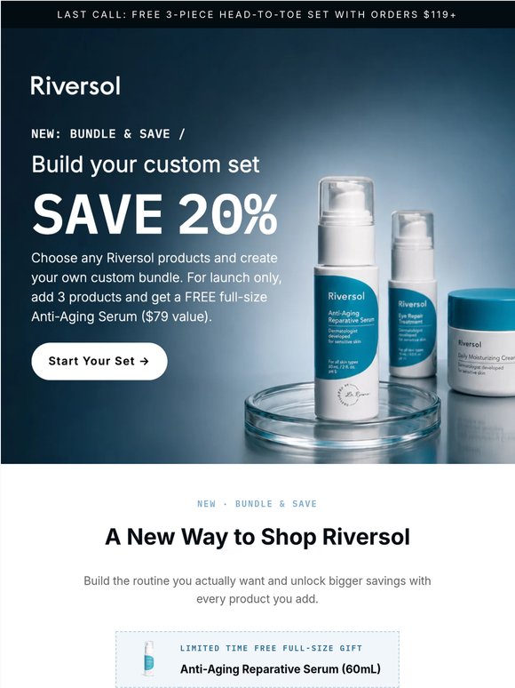Bundle, save, AND get a free $79 serum