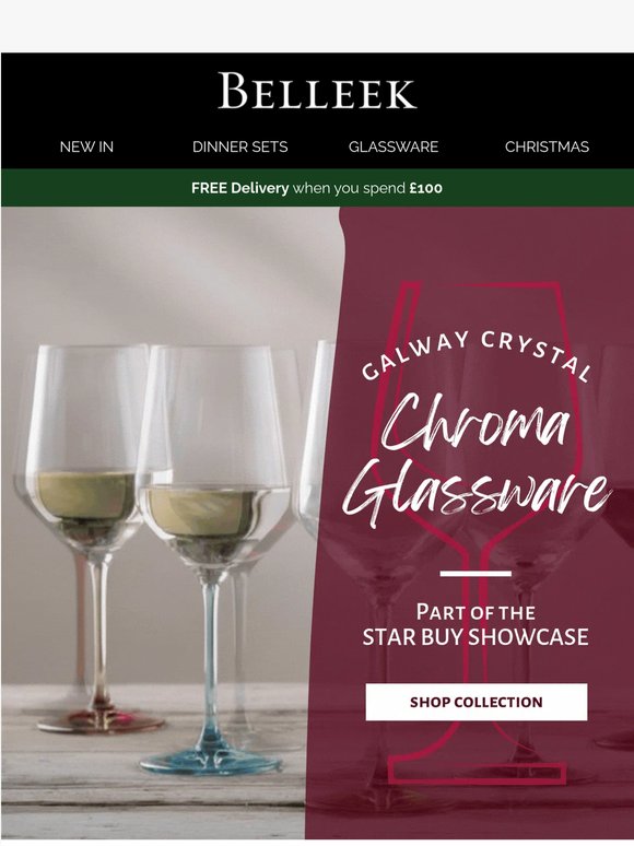 ⭐ Star Buy Alert — Galway Crystal Chroma glassware