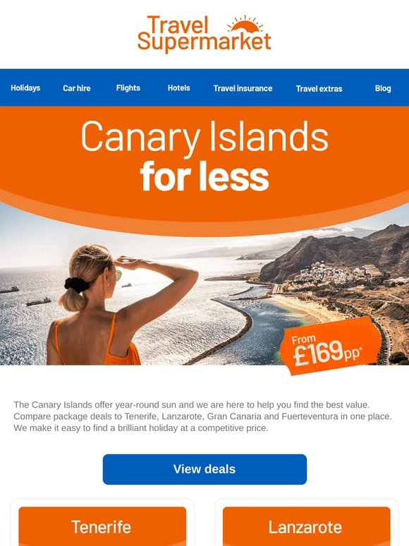 Canary Island steals from £169pp 🌴