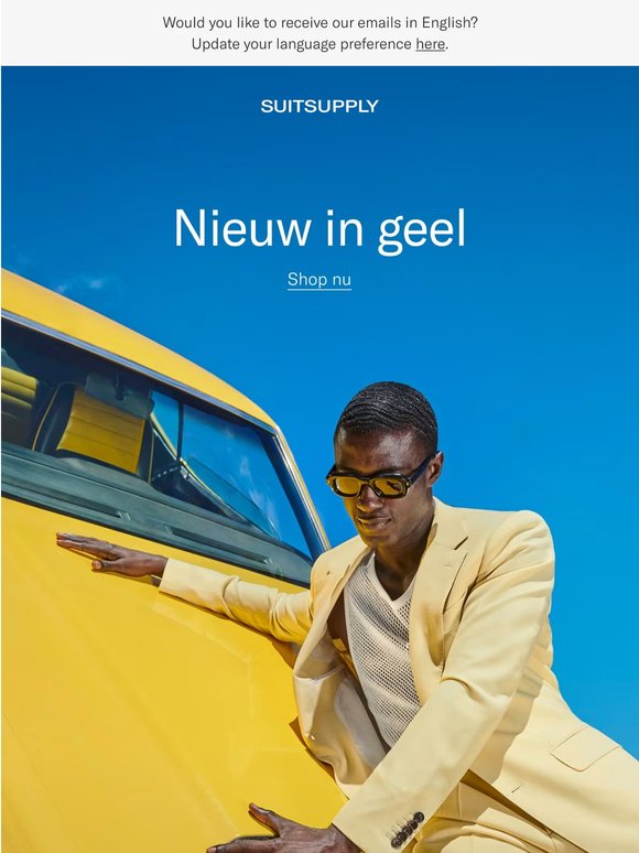 Exclusieve drop: een vleugje geel