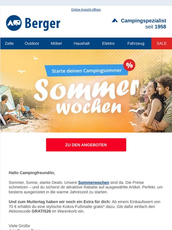 Start der Sommerwochen %