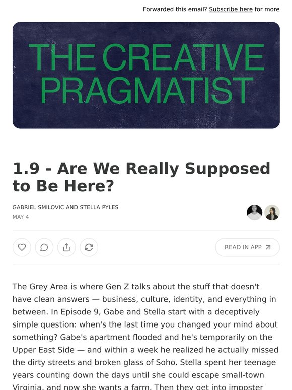 1.9 - Are We Really Supposed to Be Here?