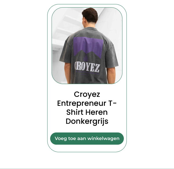 Croyez Entrepreneur T-Shirt Heren Donkergrijs Voeg toe aan winkelwagen