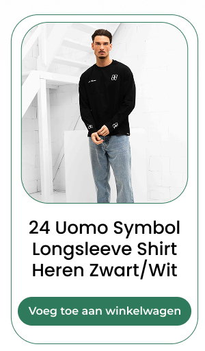 24 Uomo Symbol Longsleeve Shirt Heren Zwart/Wit Voeg toe aan winkelwagen