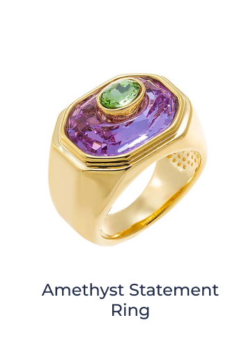Amethyst Statement Ring