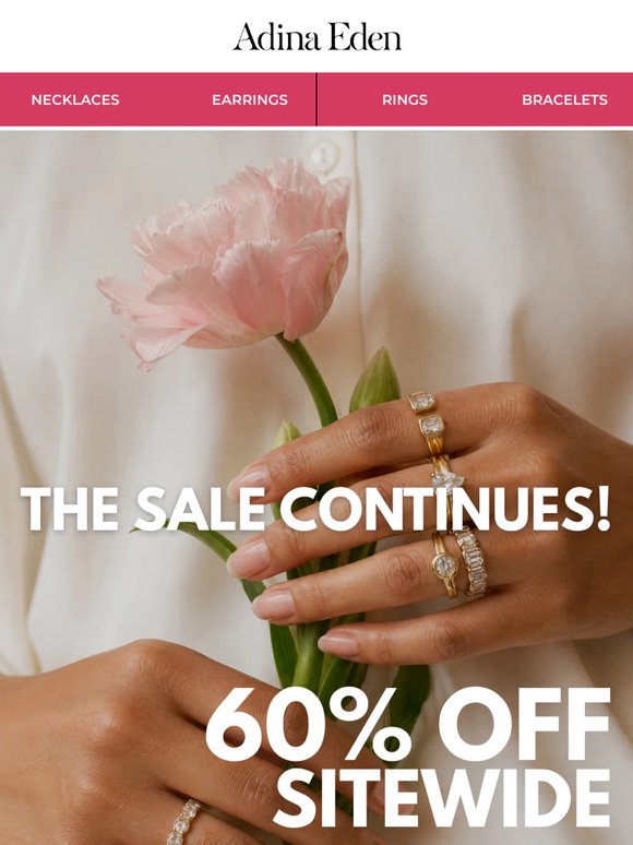 60% OFF FLASH SALE CONTINUES 🥳