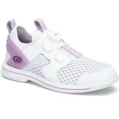 Image of Dexter Women's DexLite Pro BOA White Lavender Right Hand Bowling Shoes