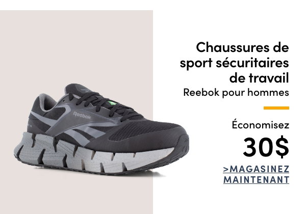 Chaussures de sport sécuritaires de travail Reebok pour hommes économisez 30$