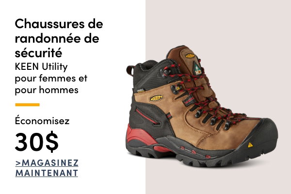 Chaussures de randonnée de sécurité KEEN Utility pour femmes et pour hommes économisez 30$