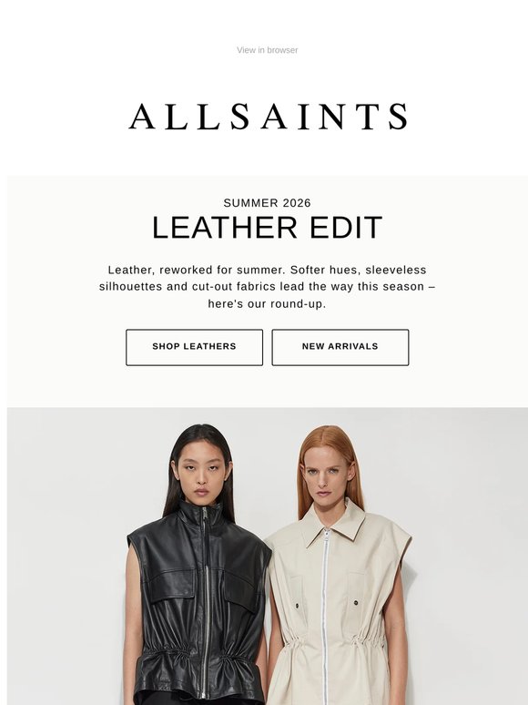 New: Your Summer Leather Update