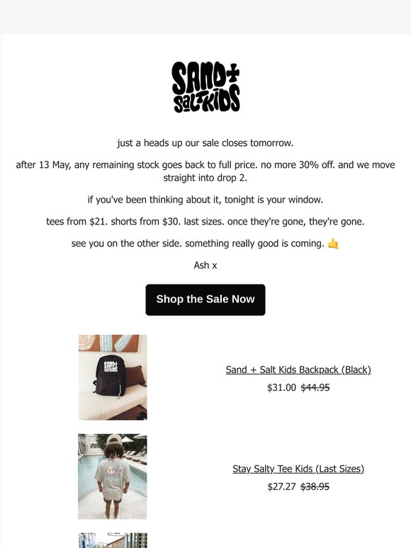 last chance before prices go back up