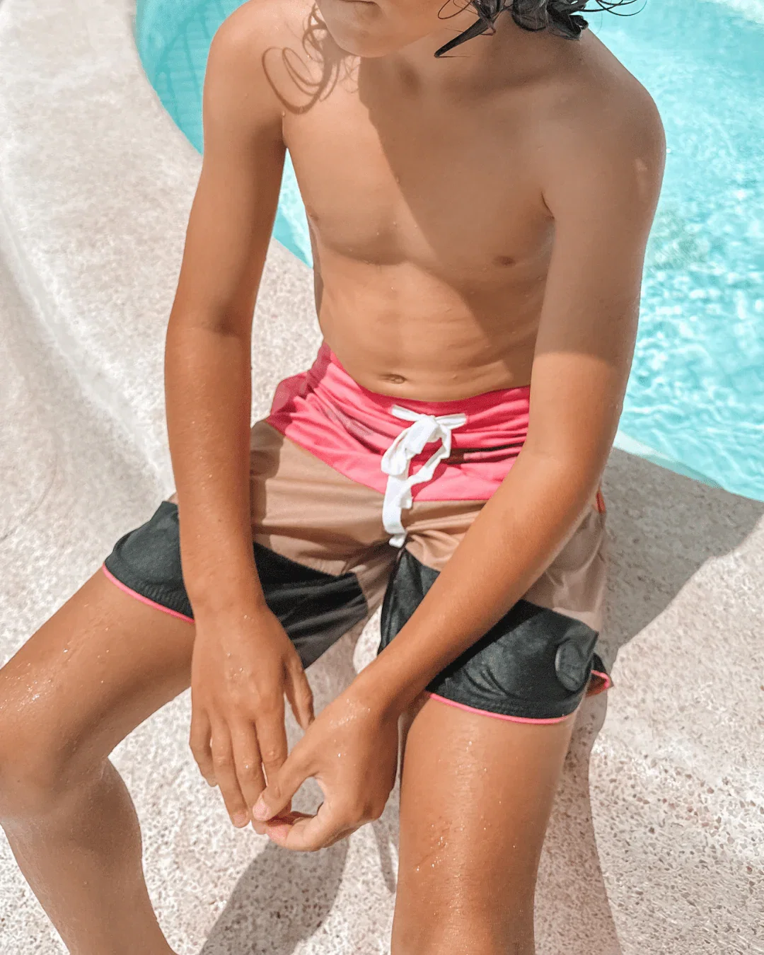 Image of Kids Colour Block Boardshorts