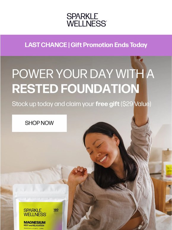 Last chance to claim your FREE gift