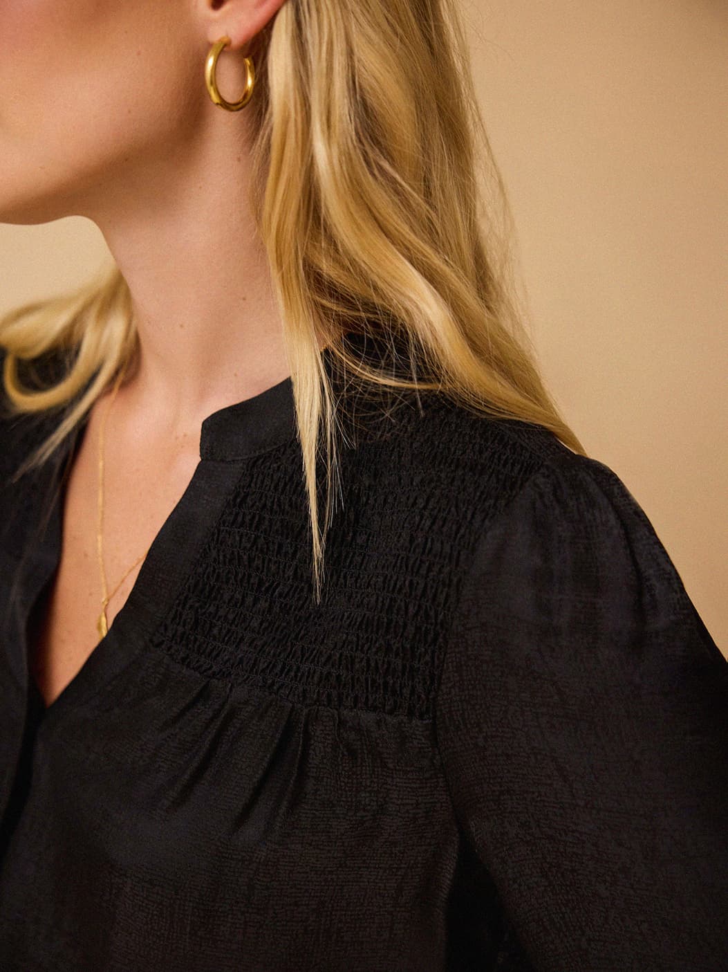 Rhys Silk Blend Blouse - Black BY IRIS  Regular price£145.00
