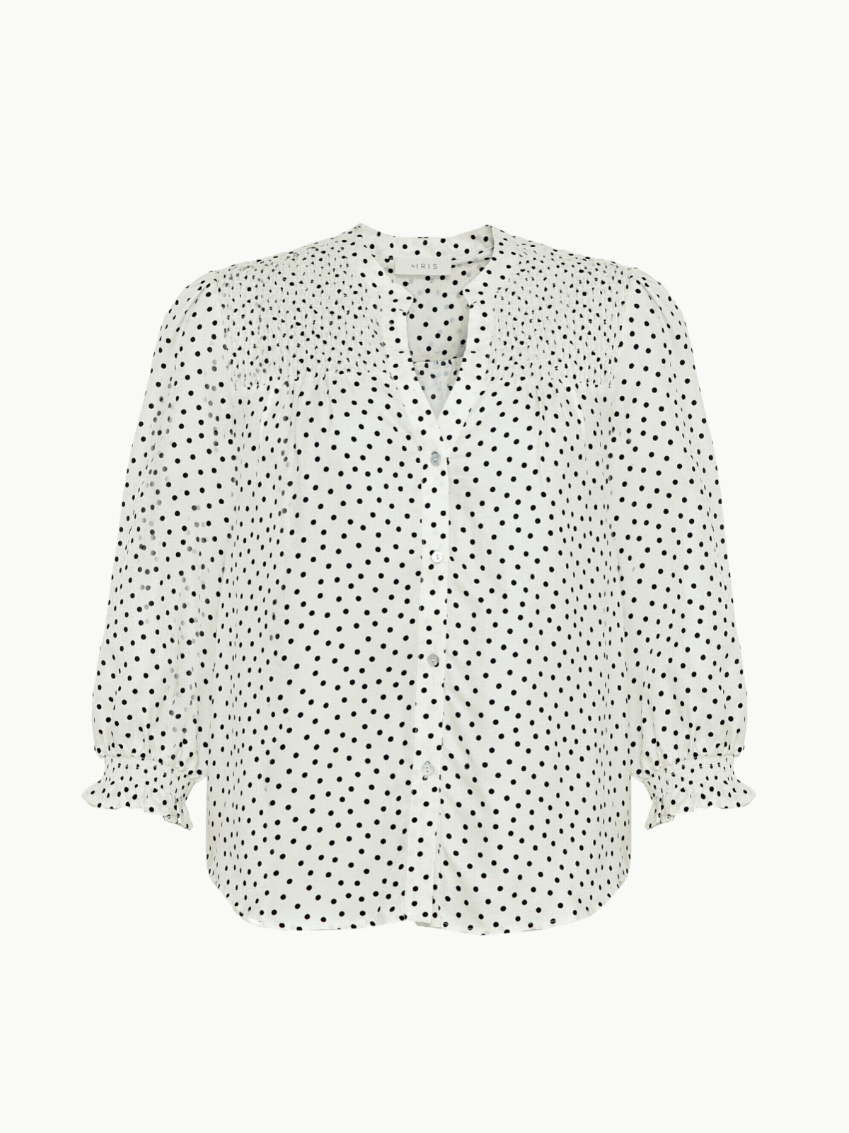 Rhys Silk Blend Blouse - Burgundy BY IRIS  Regular price£145.00