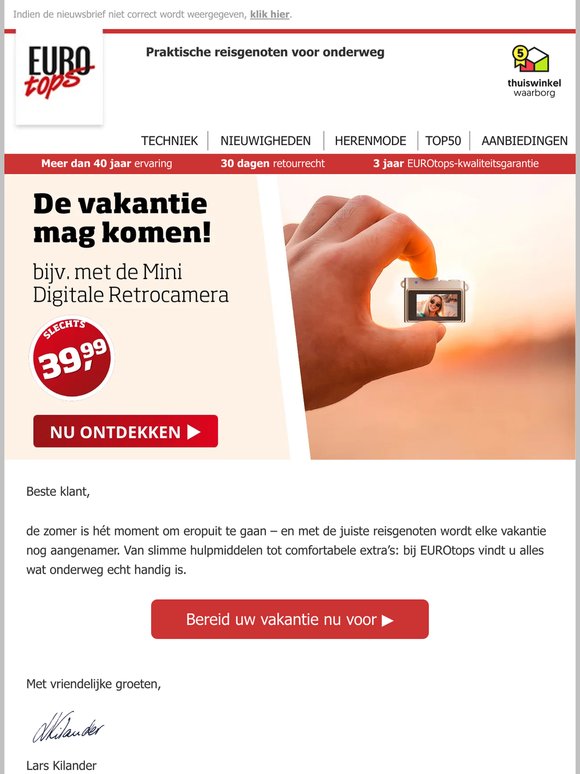 Slim reizen, ontspannen genieten