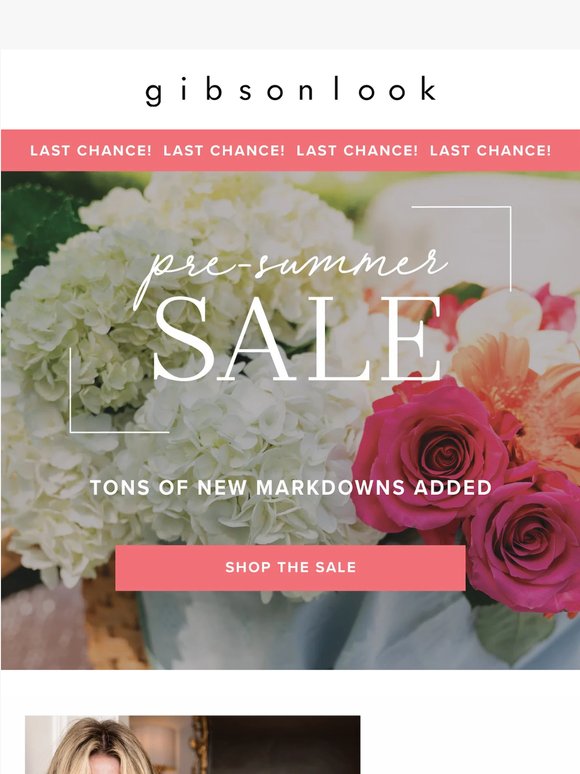 Last chance to save before summer.