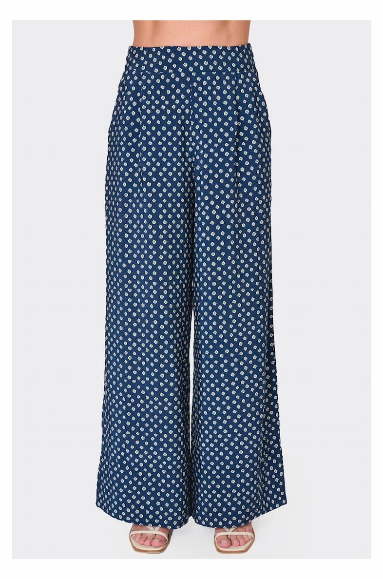Wide Leg Print Pant