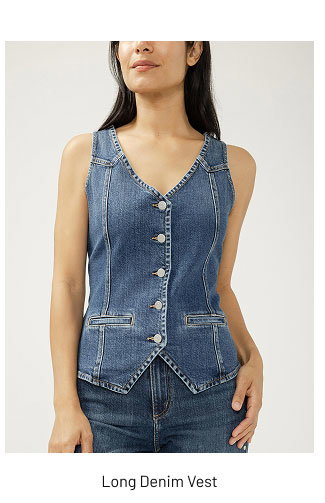 Long Denim Vest