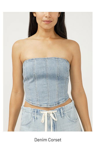 Denim Corset