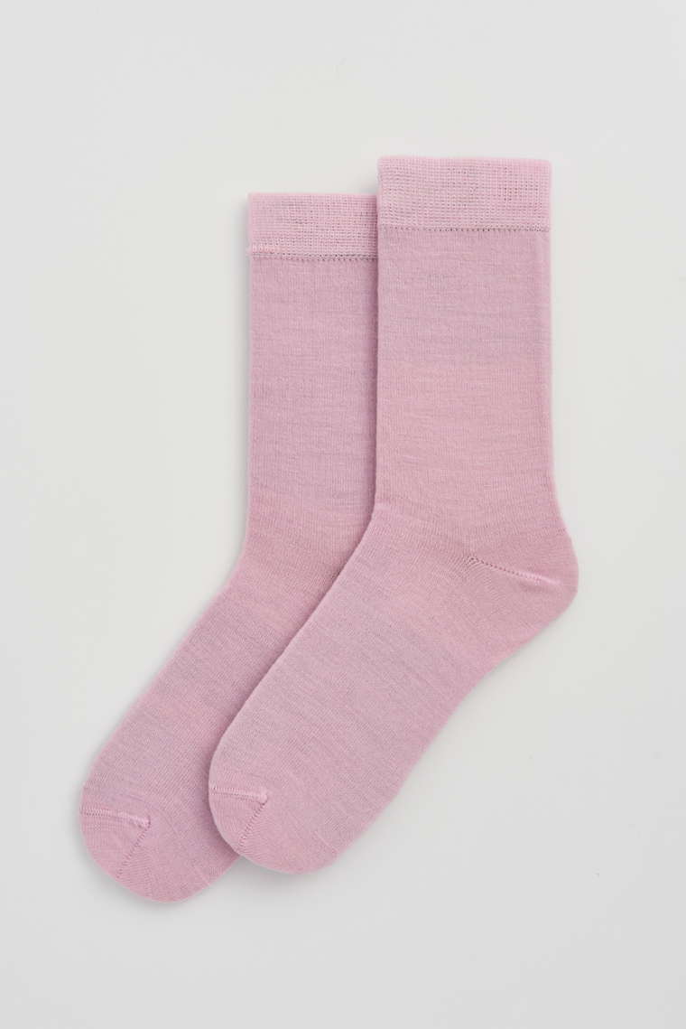 Sugar Pink Merino Socks