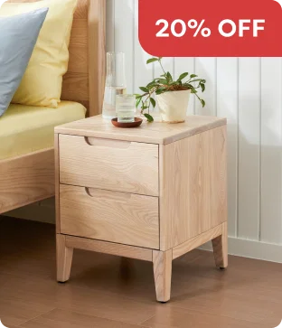 Shop Hub Timber Bedside Table