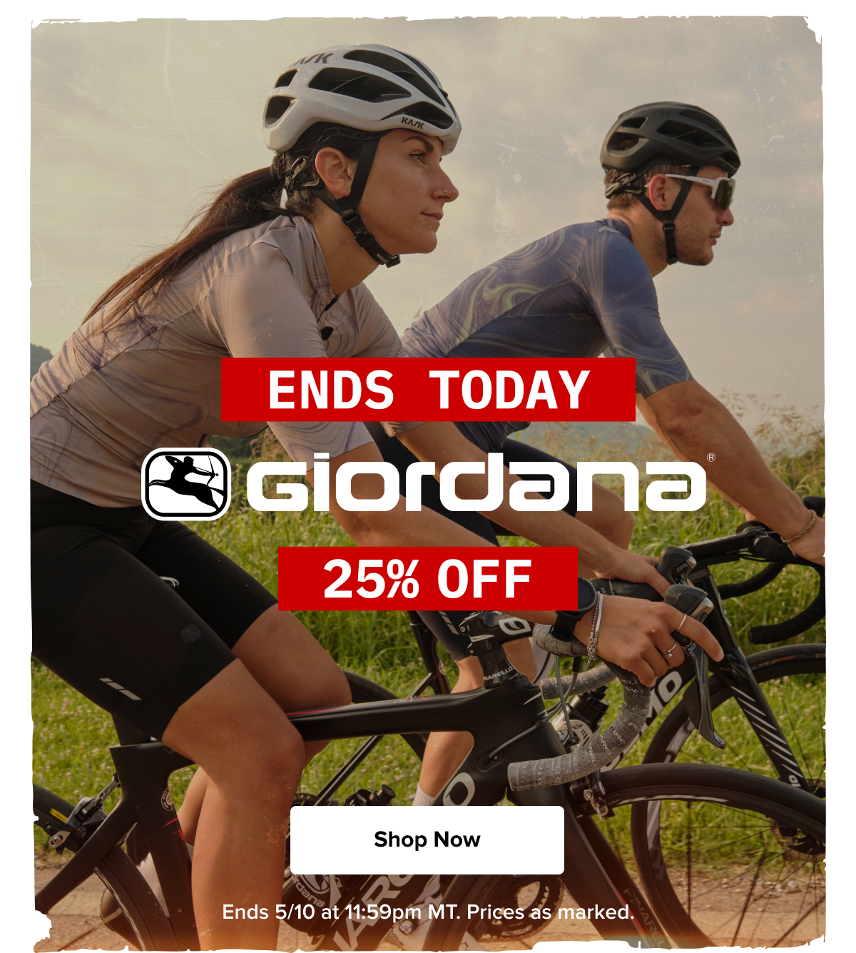 Giordana Sale Ends Tonight!