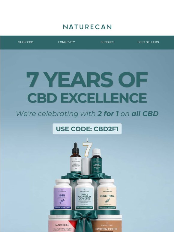Birthday Special: 2 for 1 CBD Deals! 🎉