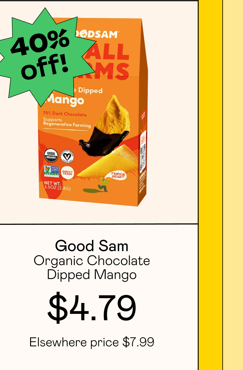 Organic Chocolate Dipped Mango