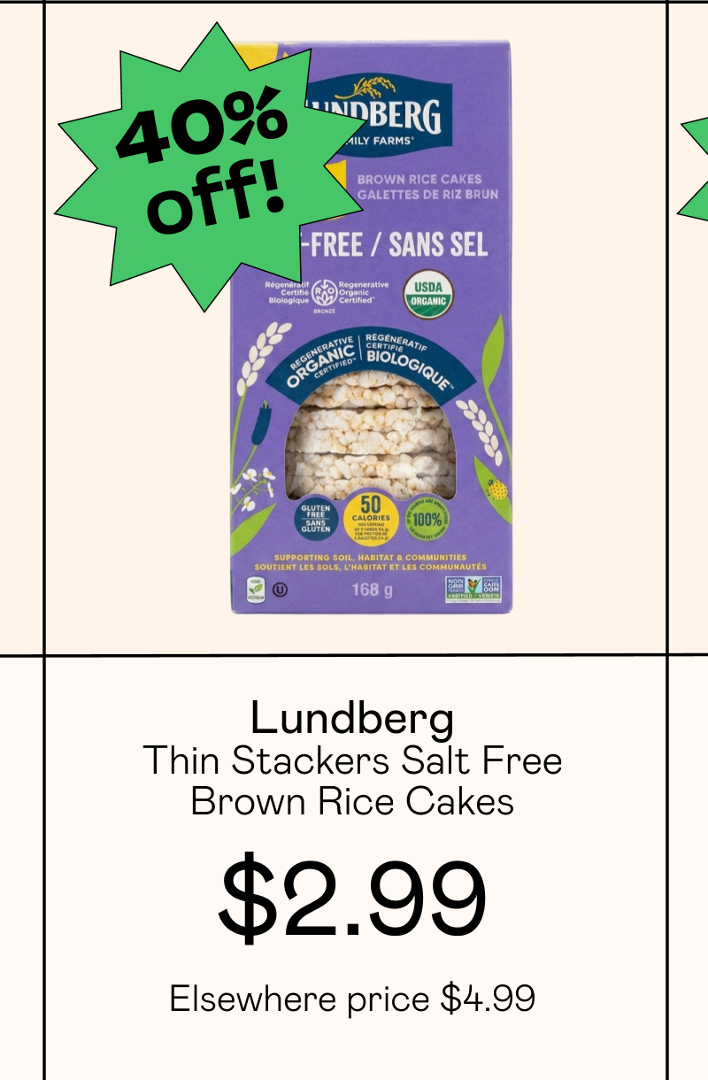 Thin Stackers Salt Free Brown Rice Cakes