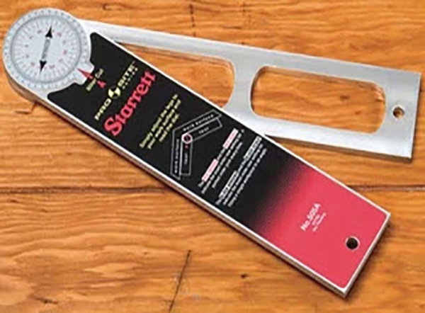 Setting up a woodworking protractor