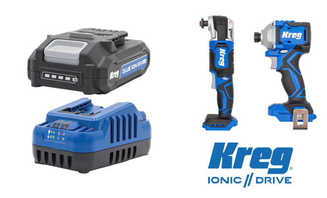 Kreg battery and charger with drill drivers