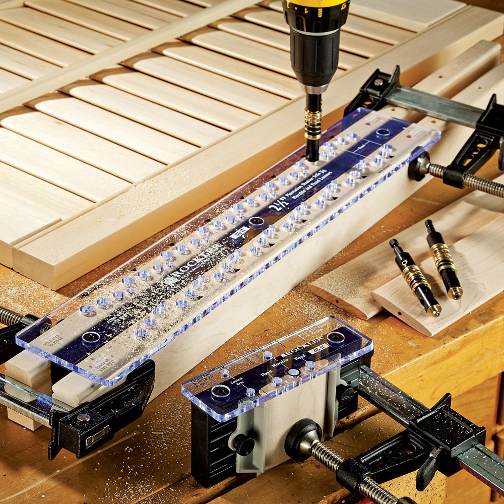 Rockler 2-1/2'' Movable Louver Template Set for Shutter System w/Front...