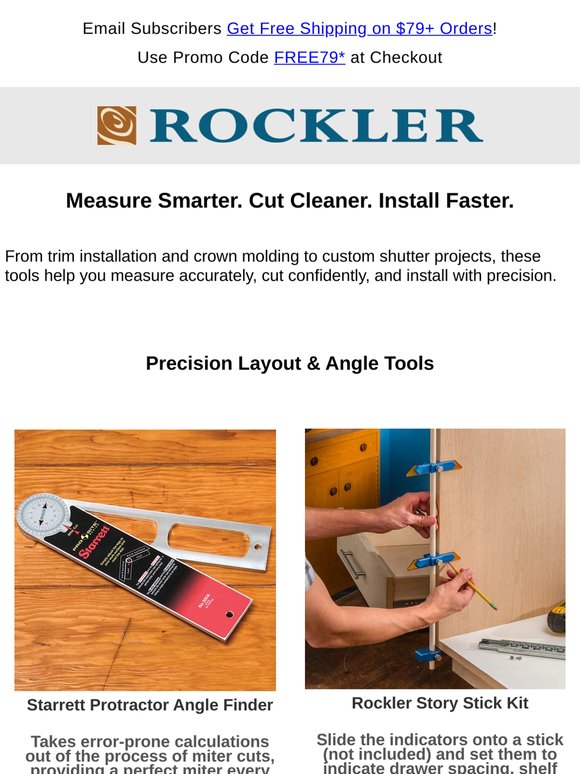 The Right Tools for Trim, Molding & Shutter Projects
