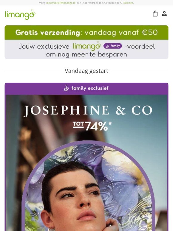Josephine & Co tot -74% 💗 Vandaag met gratis verzending vanaf €50!